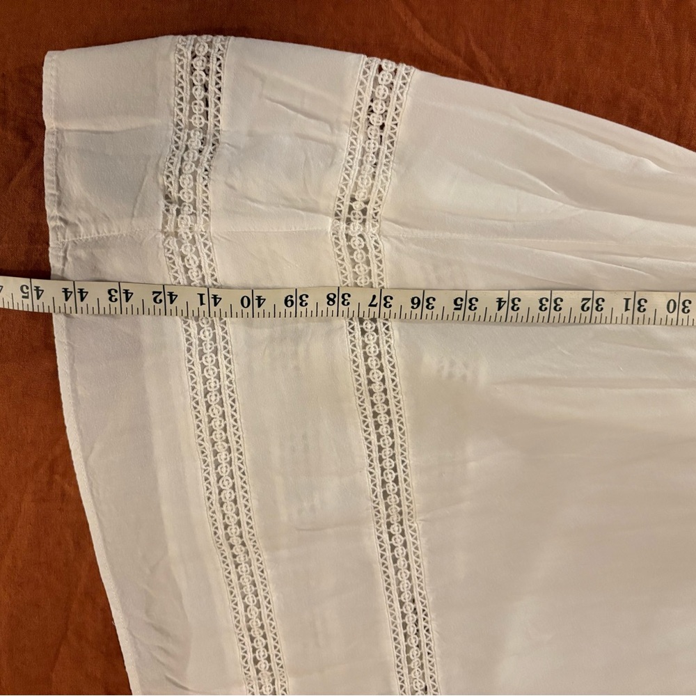 Forever 21 White Lace Detail Boho Maxi Dress - Picture 10 of 13